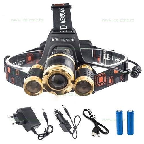 Lanterna LED Frontala 10W cu Acumulator