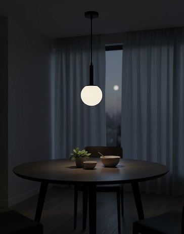 Lustra 1 Soclu E27 Neagra LZ159-1