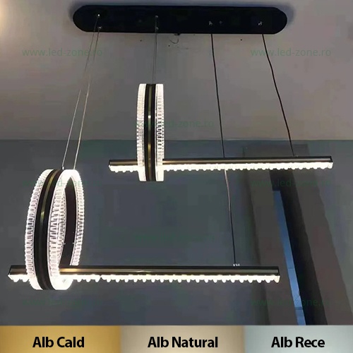 Lustra LED 100W Dimabila 3 Functii cu Telecomanda LZ6101-2