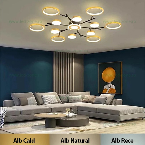 Lustra LED 246W 3 Functii Dimabila Telecomanda LZR9030-13