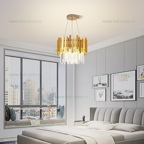 Lustra LED 52W 3 Functii cu Telecomanda Cristal LZ6431-400