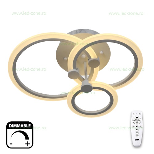 Lustra LED 66W 3 Functii Dimabila cu Telecomanda LZ3373-111