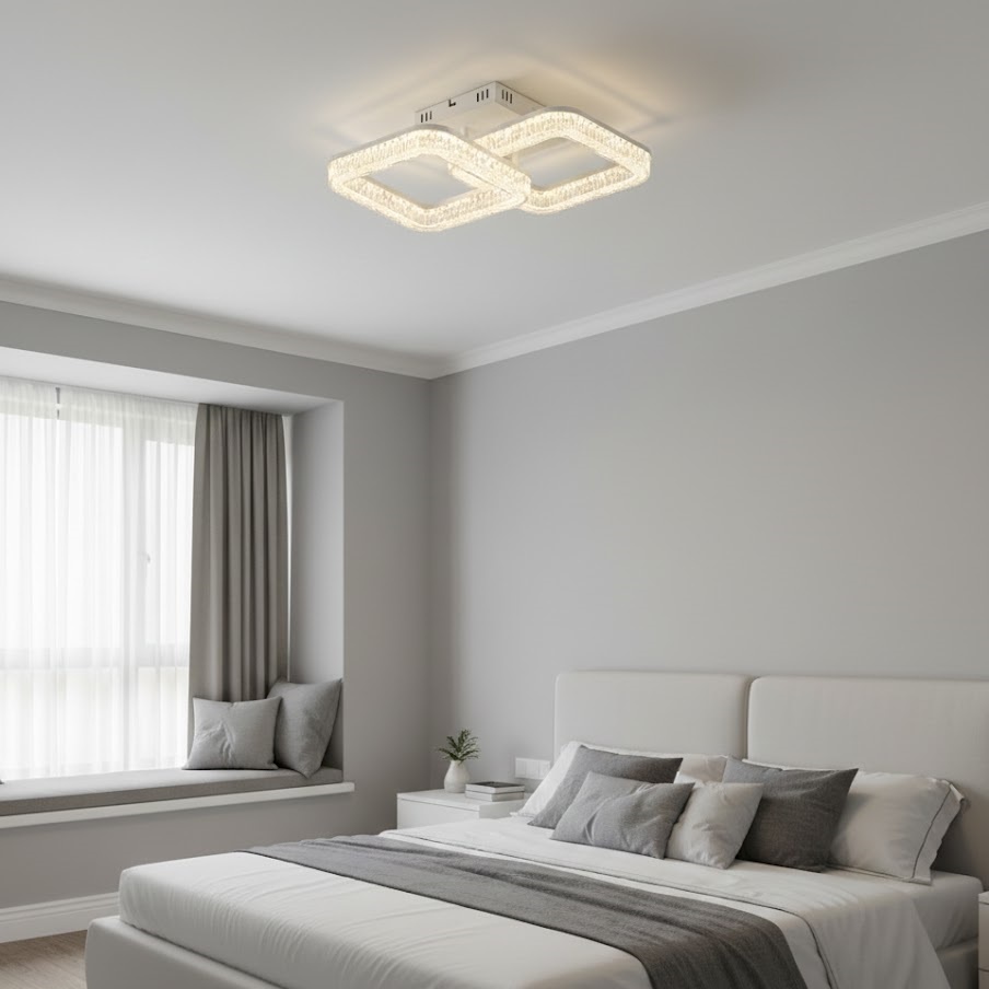 Lustra LED 80W 3 Functii Dimabila cu Telecomanda LZ2535