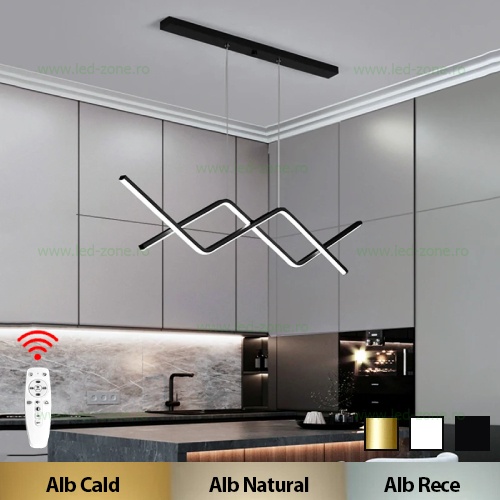 Lustra LED 92W Dimabila 3 Functii cu Telecomanda LZG23530