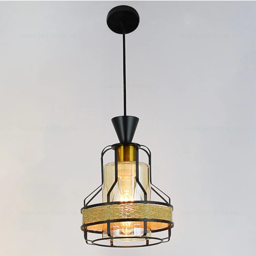 Pendul Soclu E27 Rustic Metal LZ4408