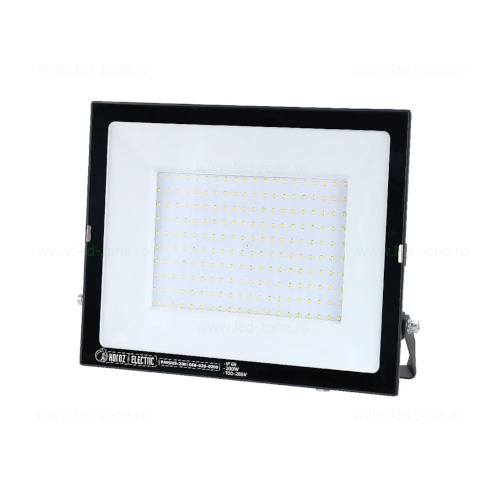 Proiector LED 200W Slim Negru PARDUS