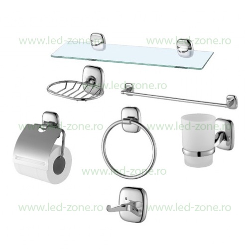 Set Complet Accesorii Pentru Baie Cromat LZ6700