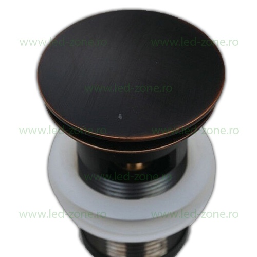 Sifon Lavoar Cu Prea Plin Negru Antichizat LZ80129H2