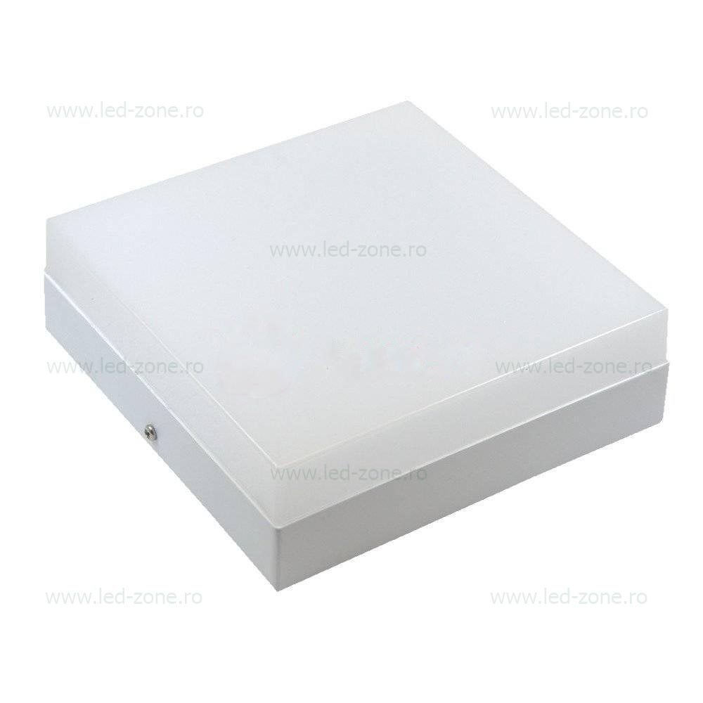 Aplica LED 18W Patrata Alba