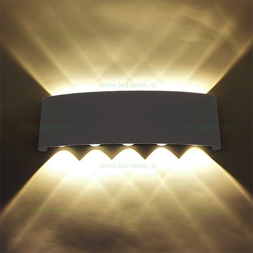 Aplica LED 2x5W Exterior Negru LZ2056-10