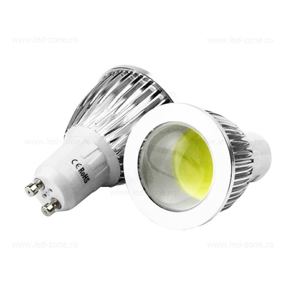 Bec Spot LED GU10 5W COB Lupa 220V