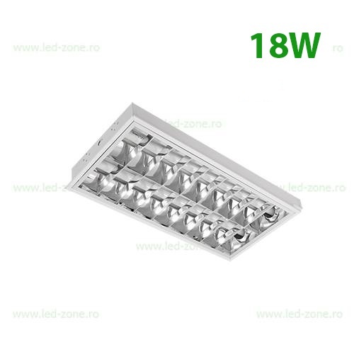 Corp Iluminat LED 18W 60cm Incastrat 2x9W Tub T8