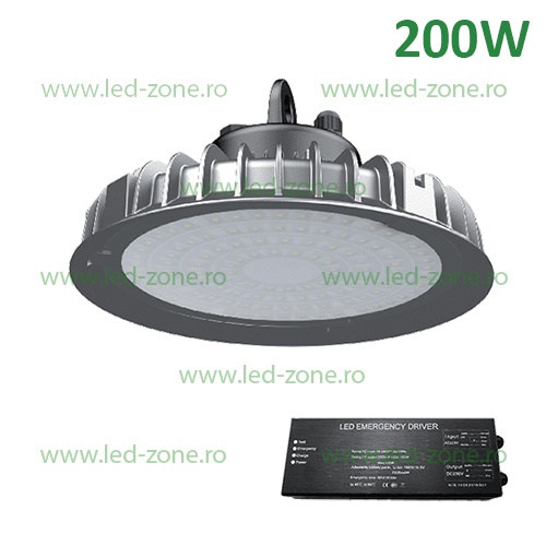Lampa LED Iluminat Industrial 200W UFO DUBLIN Emergenta