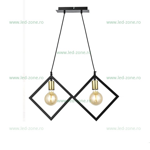 Lustra 2 Socluri Vintage E27 LZ203-2