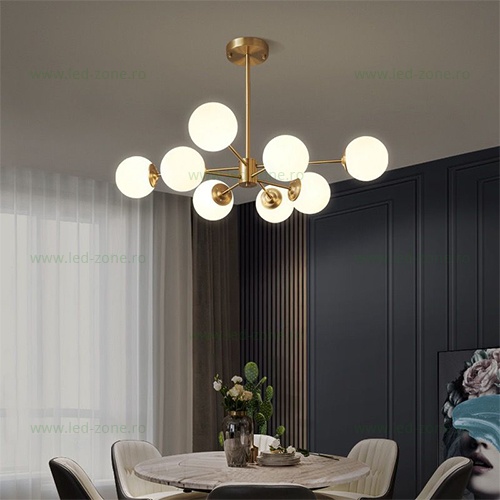 Lustra 8 Socluri E27 LZ103-4+4