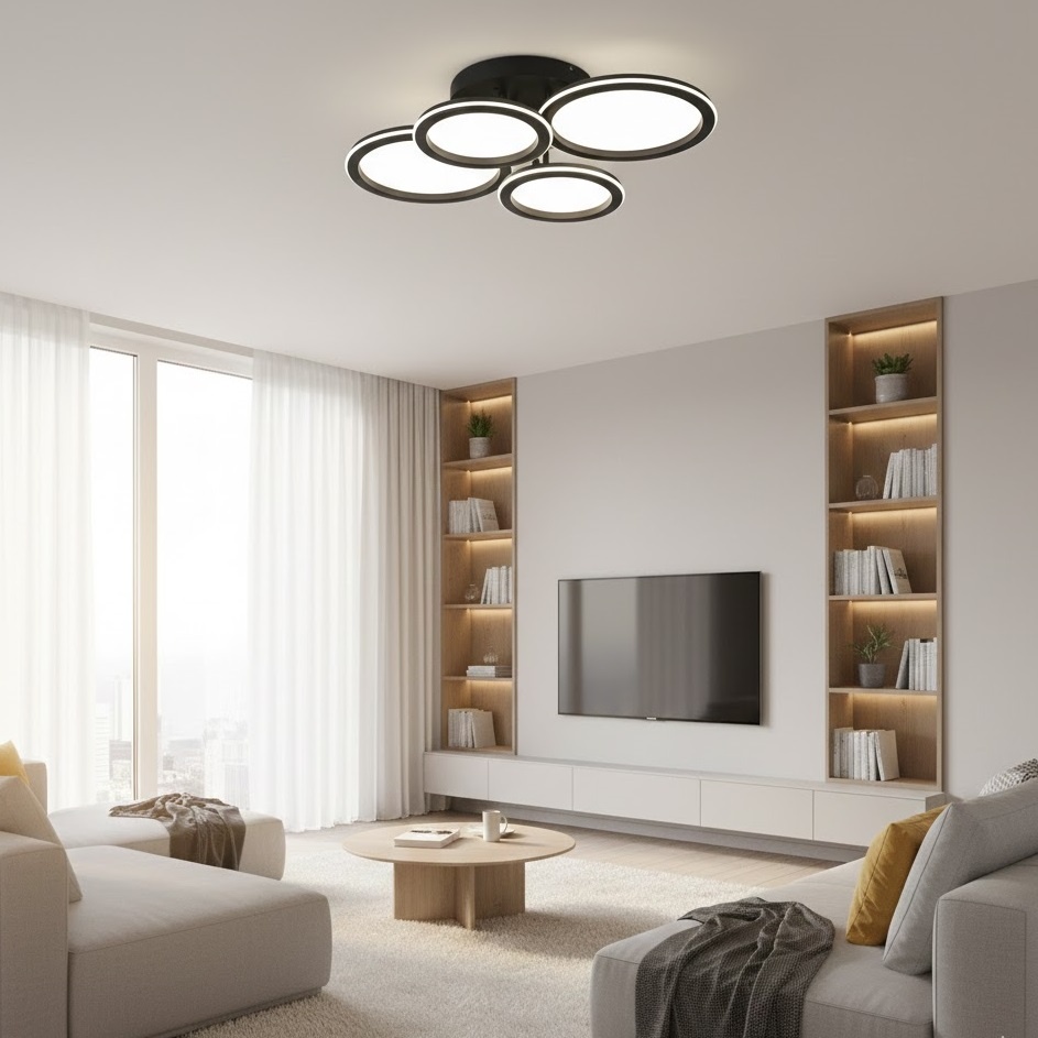 Lustra LED 120W 3 Functii Dimabila cu Telecomanda LZ9301