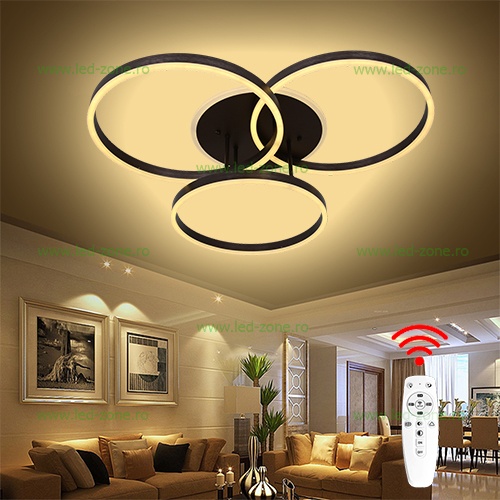 Lustra LED 160W 3 Functii Dimabila cu Telecomanda LZ5185