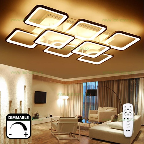 Lustra LED 260W 3 Functii Dimabila cu Telecomanda LZ6604-6+2