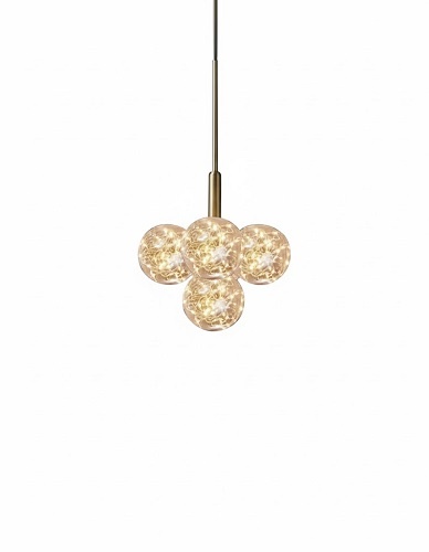 Lustra LED 36W 5 Globuri Aurie LZ3503-5