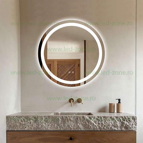 Oglinda Baie LED 60cm Touch Dezaburire LZJ112