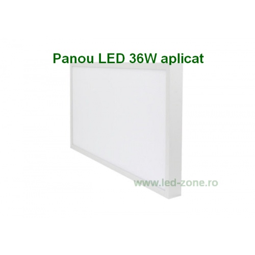 Panou LED 36W 60x30cm Aplicat Alb