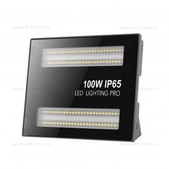 Proiector LED 100W 220V Slim Negru Pro 808
