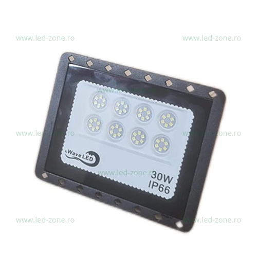 Proiector LED 30W Slim Negru RFR