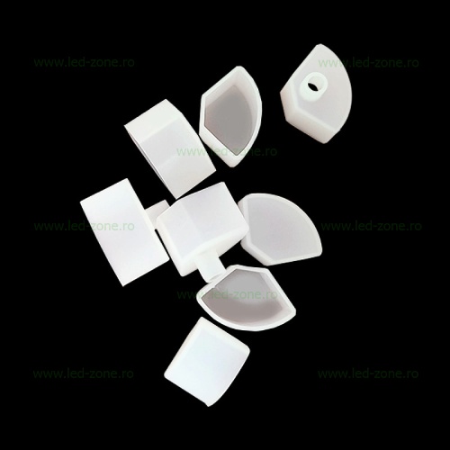 Set 2 Capace Protectie Profil Colt Flexibil Silicon 16x16mm