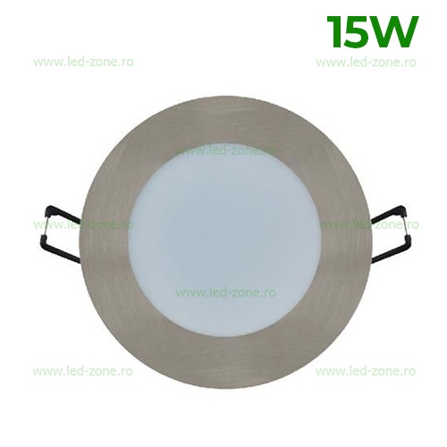 Spot LED 15W Rotund Cromat
