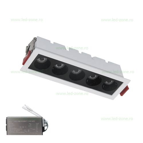 Spot LED 5W Incastrabil Liniar Cob Alb