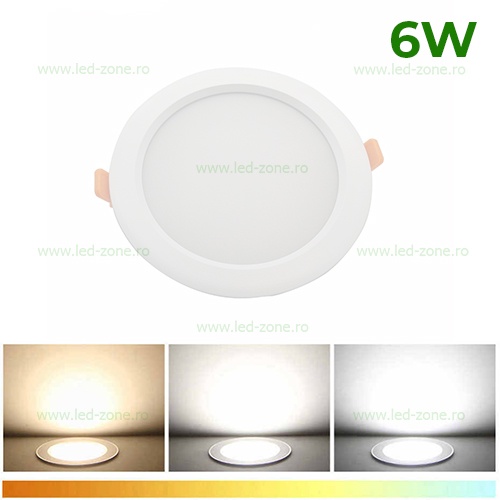 Spot LED 6W Alb 3 Functii IP54 LZ5937