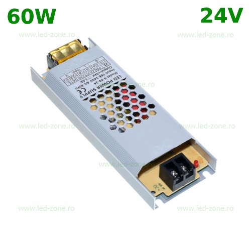 Sursa Alimentare Banda LED 24V 60W Ultra Slim