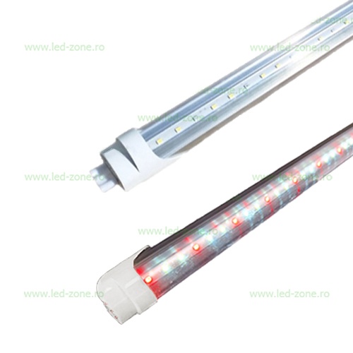 Tub LED T8 Mat 18W 120cm pentru Carne Alimentare la un Capat