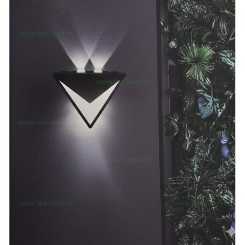 Aplica LED 15W Exterior Neagra DRAGON