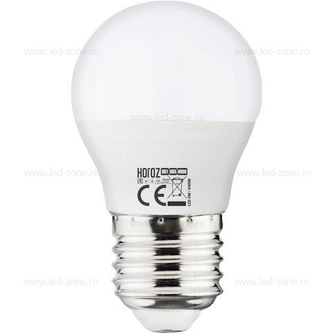 Bec LED E27 4W Iluminare 200 Grade G45 ELITE