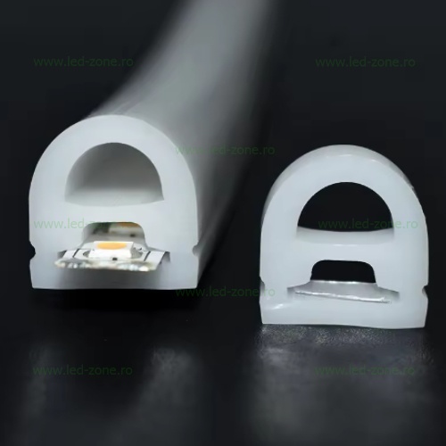 Clema Fixare Profil Flexibil Semirotund Silicon 13x13mm