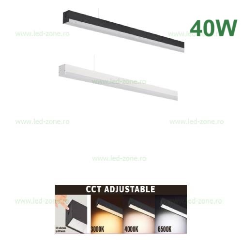 Corp Iluminat LED 40W 120cm Suspendat FORTUNE3 CCT