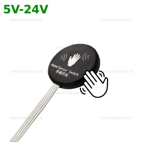 Intrerupator ON-OFF cu Senzor Miscare 12V-24V