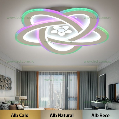 Lustra LED 121W 3 Functii RGB Smart Dimabila cu Telecomanda LZ9217-5