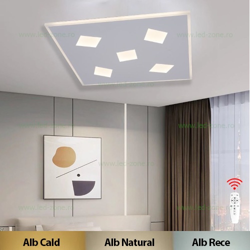 Lustra LED 76W 3 Functii Dimabila cu Telecomanda LZ71142-5