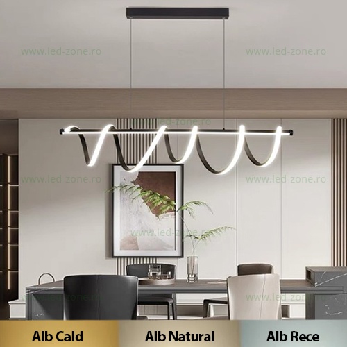 Lustra LED 94W 3 Functii Dimabila cu Telecomanda LZ8808-900