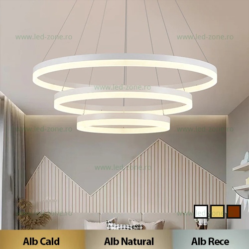 Lustra LED 96W Dimabila 3 Functii cu Telecomanda LZF200/1/3-3