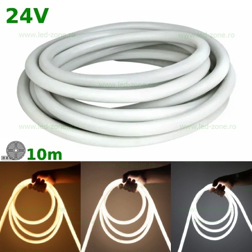 Neonflex LED 24V Rotund D-13mm Rola 10m