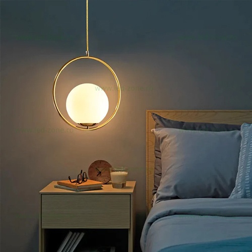 Pendul Soclu E27 Auriu T1001-1