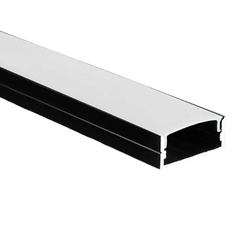 Profil Aluminiu Aplicat Negru Dispersor Alb 3M 21MM