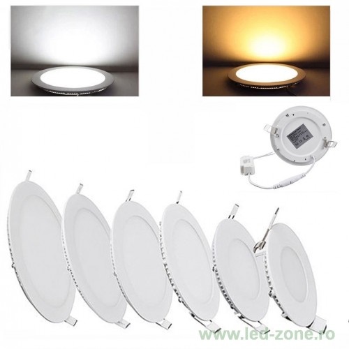 Spot LED 18W Slim Rotund Alb