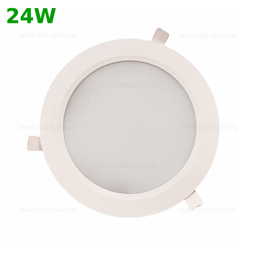 Spot LED 24W Slim Rotund Alb IP40