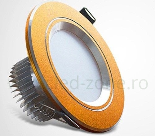 Spot LED 5W Rotund Mat Auriu