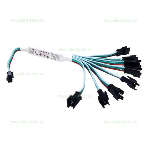 Amplificator Banda LED IC Digitala 3 Fire 8 Iesiri