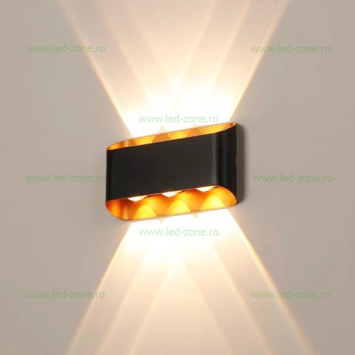 Aplica LED 6W Exterior Negru LZX01-6